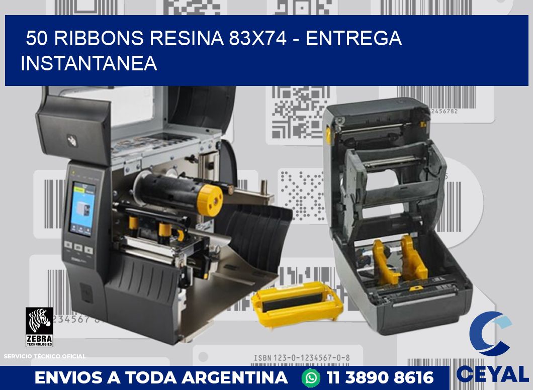50 Ribbons resina 83x74 - entrega instantanea