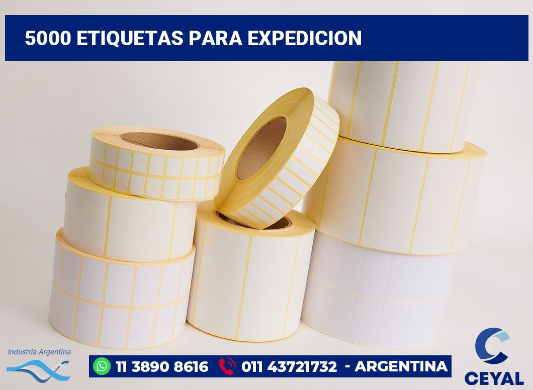 5000 Etiquetas para expedicion