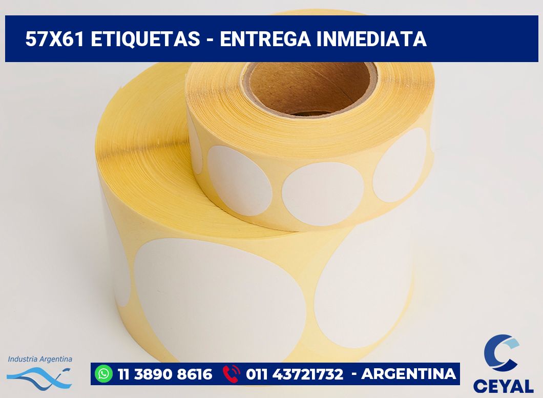 57×61 Etiquetas