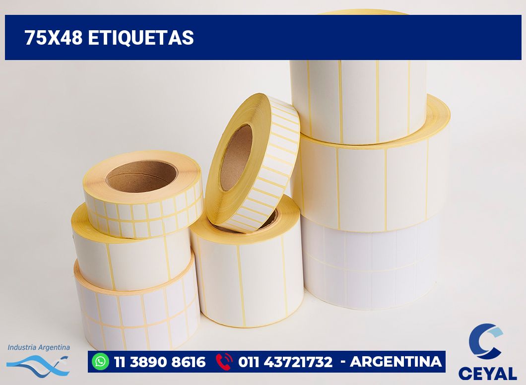 75x48 Etiquetas