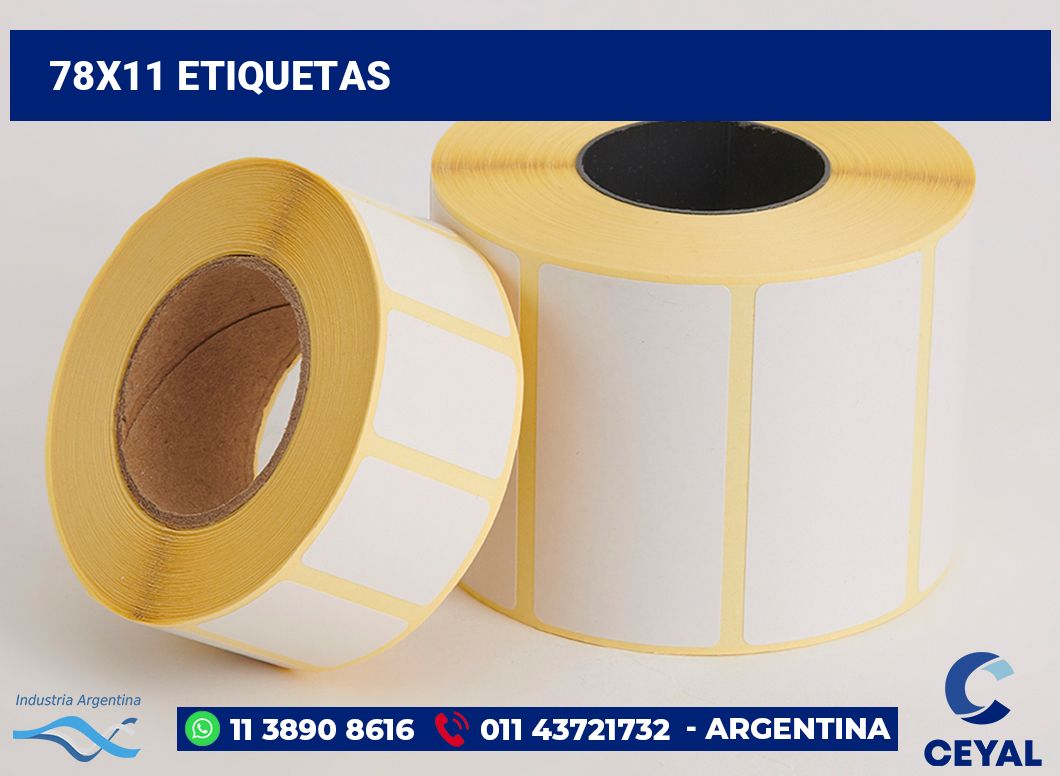 78x11 Etiquetas