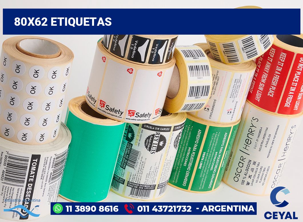 80x62 Etiquetas