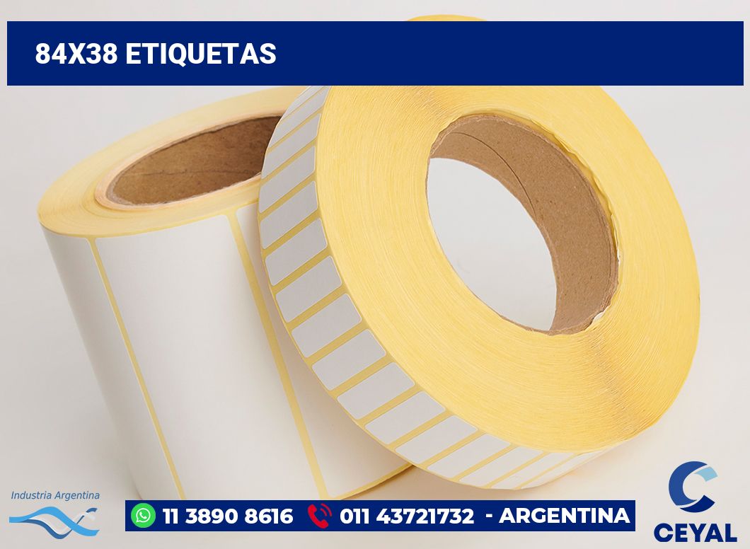 84x38 Etiquetas