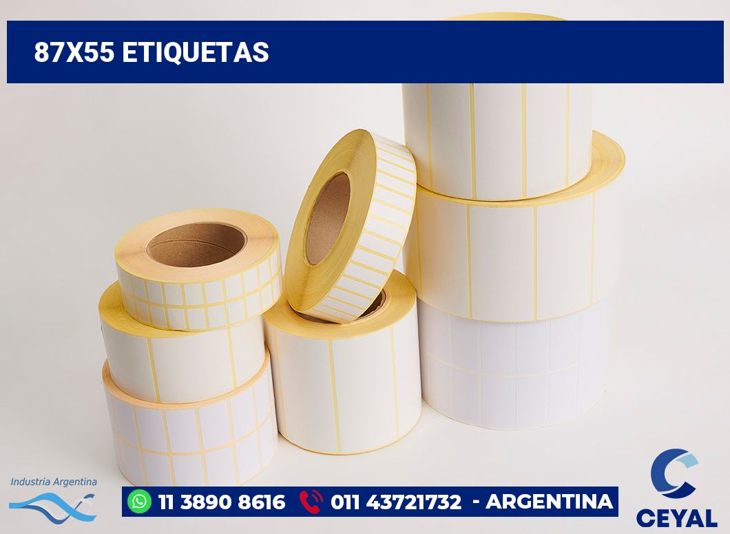 87x55 Etiquetas