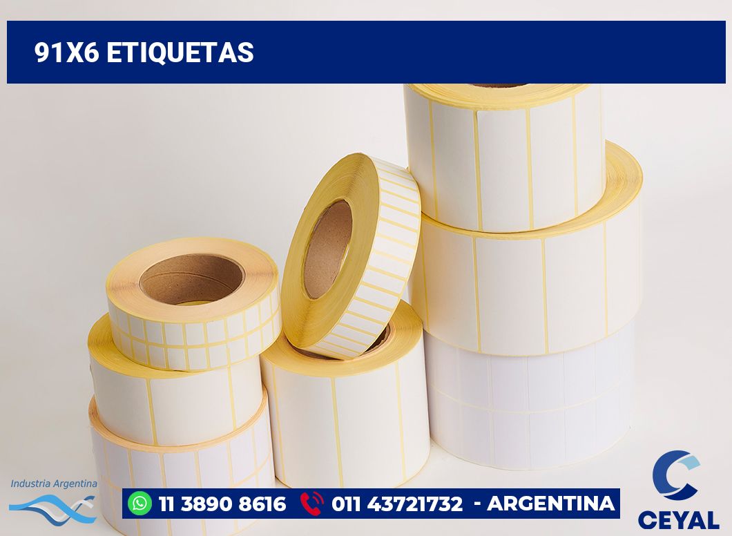 91x6 Etiquetas