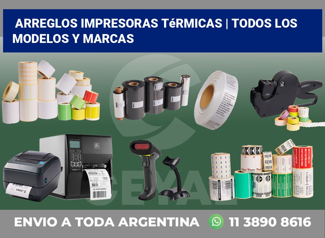 Arreglos impresoras térmicas | Todos los modelos y marcas