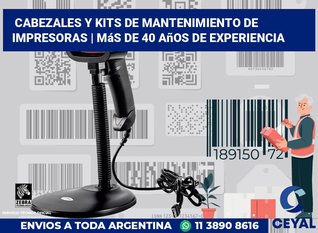 Cabezales y kits de mantenimiento de impresoras | Más de 40 años de experiencia