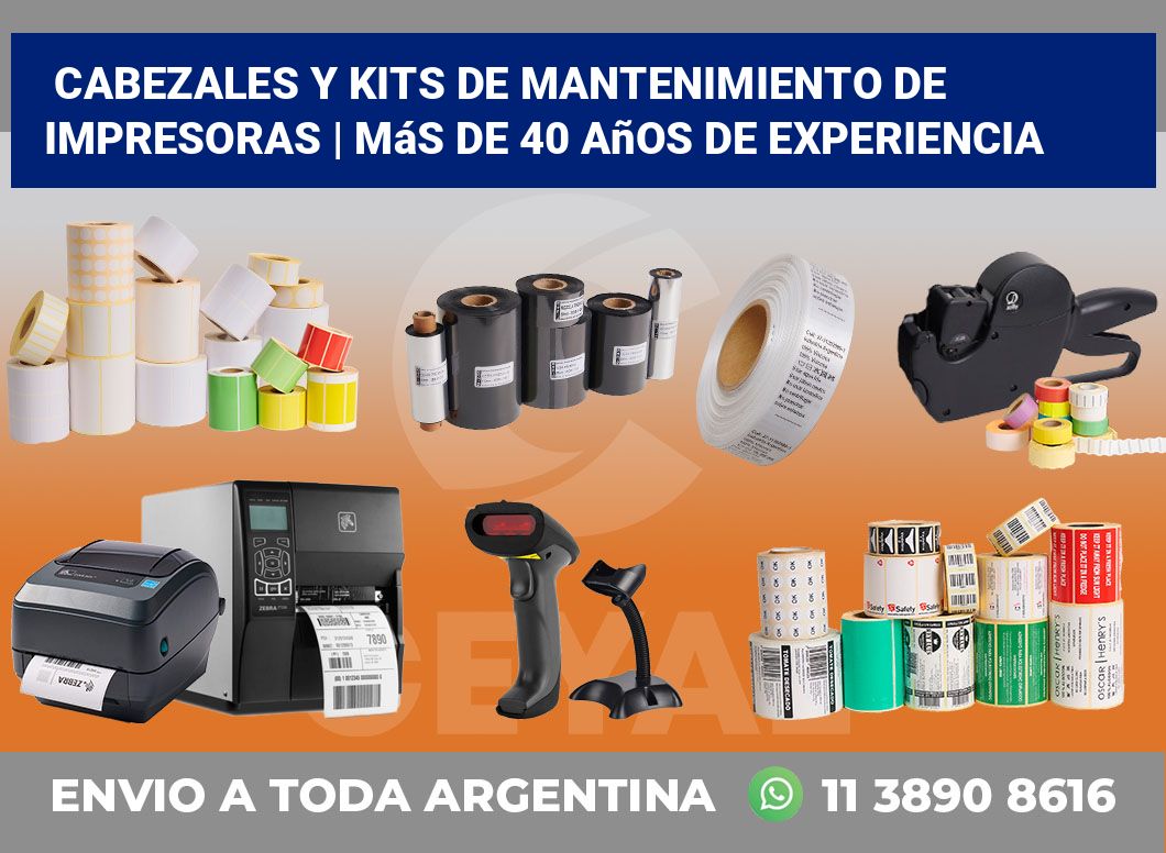 Cabezales y kits de mantenimiento de impresoras | Más de 40 años de experiencia