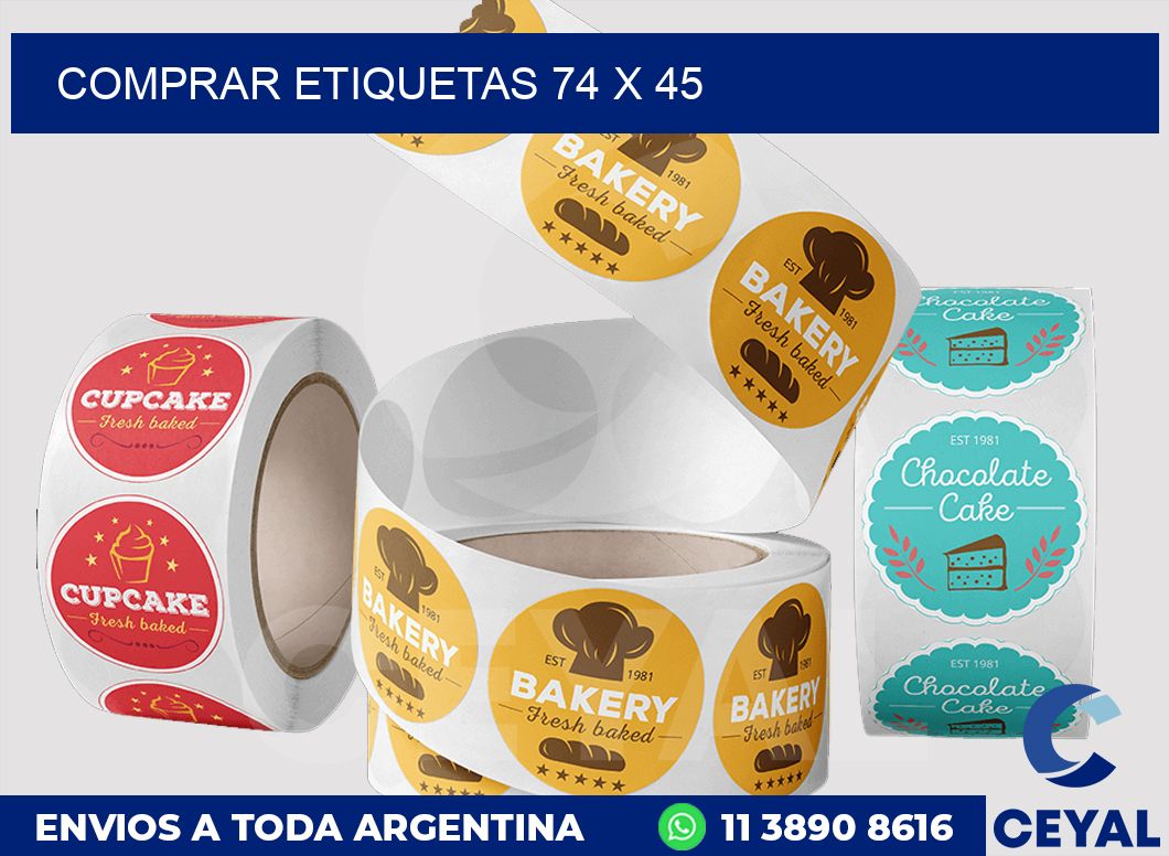 Comprar etiquetas 74 x 45