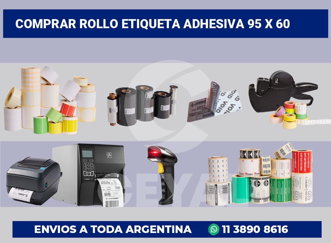 Comprar rollo etiqueta adhesiva 95 x 60