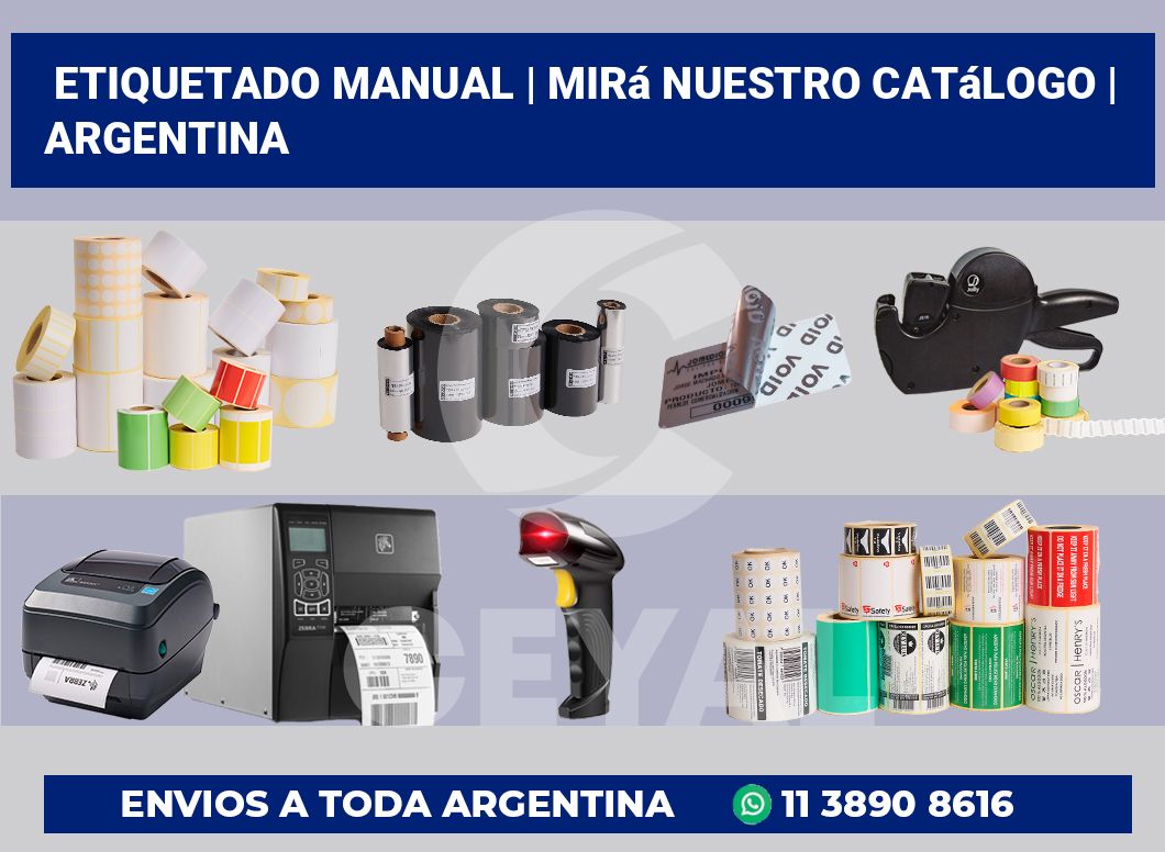Etiquetado manual | Mirá nuestro catálogo | Argentina
