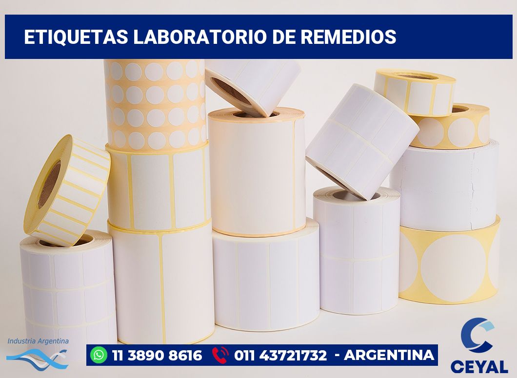 Etiquetas Laboratorio de remedios
