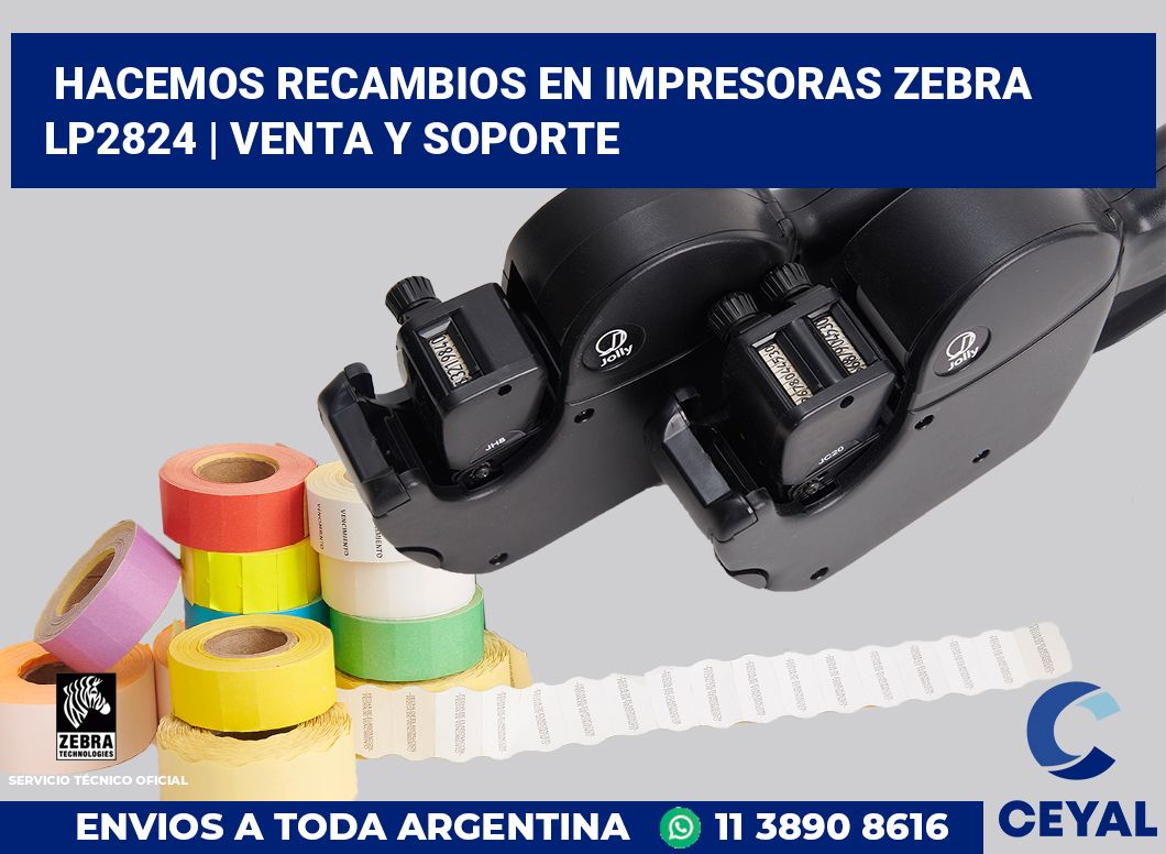 Hacemos recambios en impresoras Zebra LP2824 | Venta y soporte