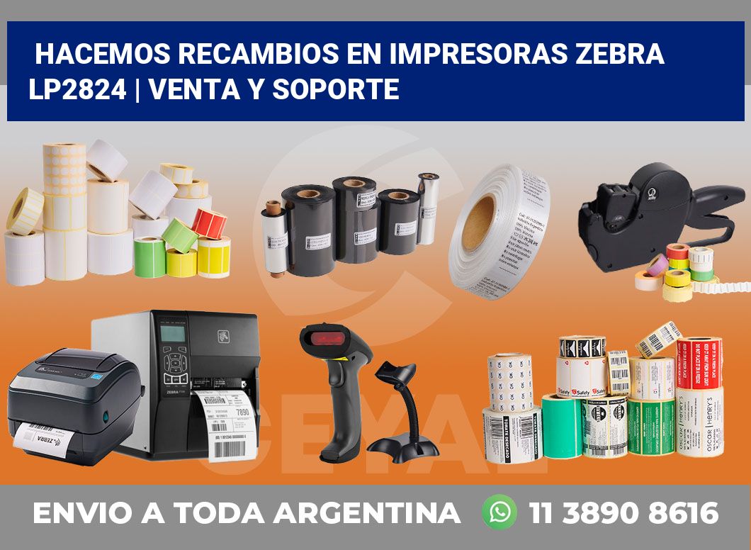 Hacemos recambios en impresoras Zebra LP2824 | Venta y soporte