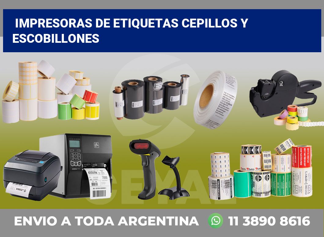 Impresoras de etiquetas Cepillos y escobillones