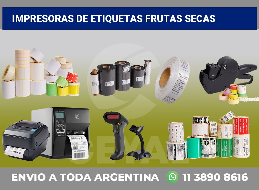 Impresoras de etiquetas Frutas secas