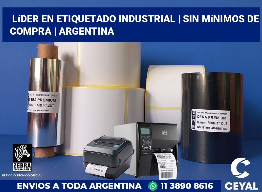 Líder en etiquetado industrial | Sin mínimos de compra | Argentina