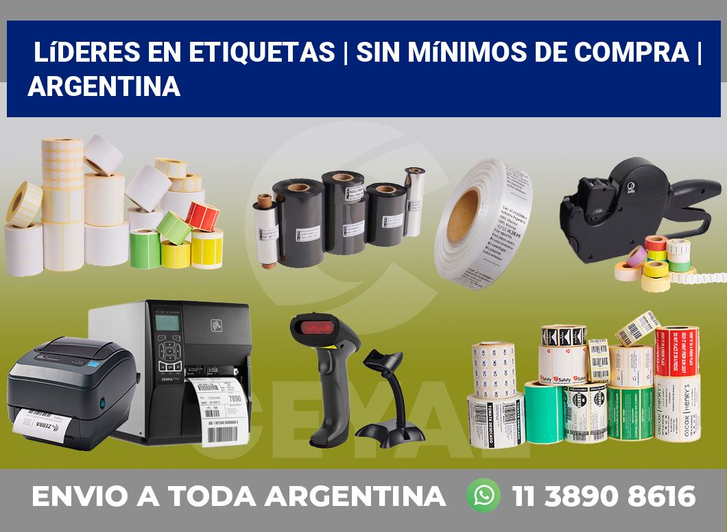 Líderes en etiquetas | Sin mínimos de compra | Argentina