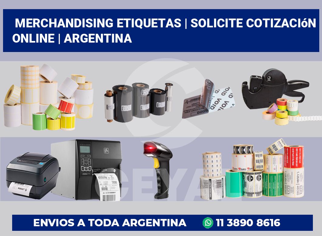 Merchandising etiquetas | Solicite cotización online | Argentina