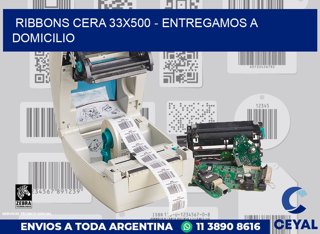 Ribbons cera 33x500 - entregamos a domicilio