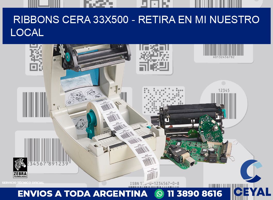 Ribbons cera 33x500 - retira en mi nuestro local