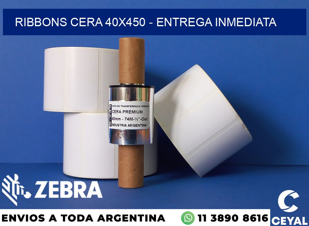 Ribbons cera 40x450 - Entrega inmediata