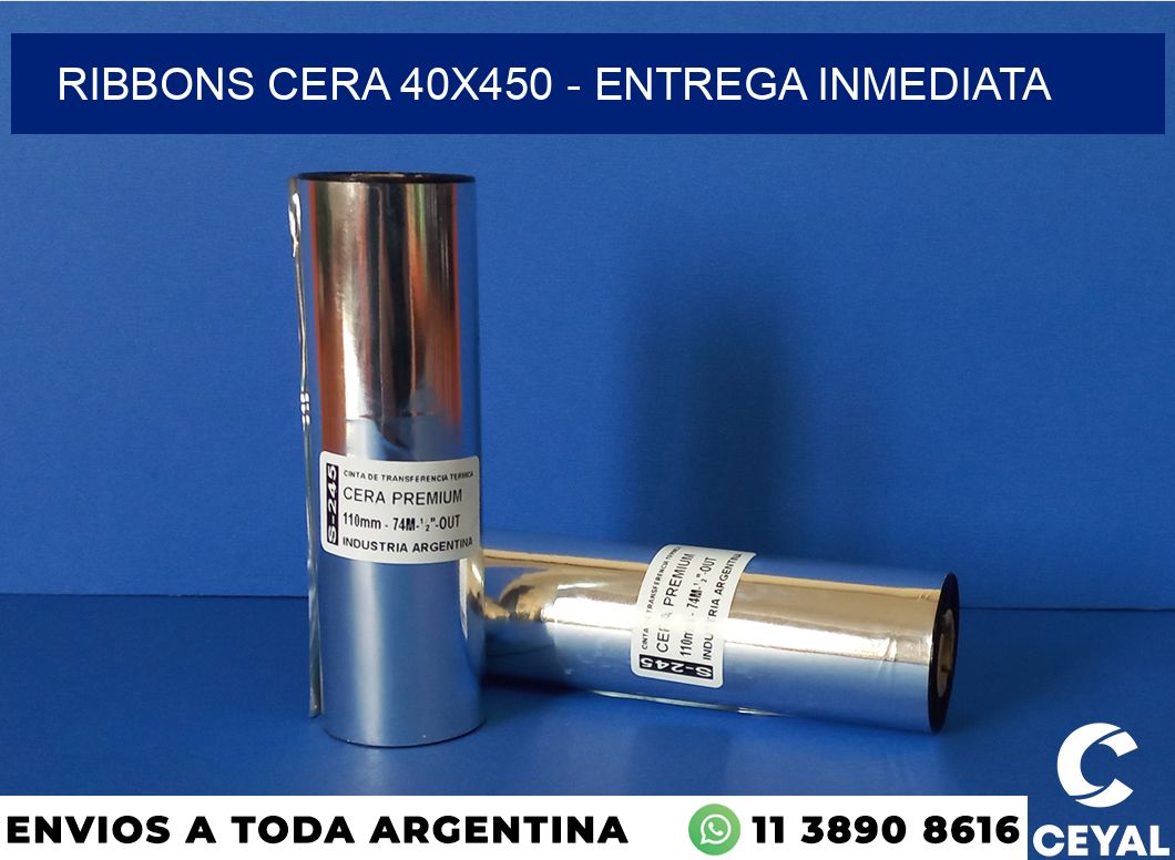 Ribbons cera 40×450 – Entrega inmediata