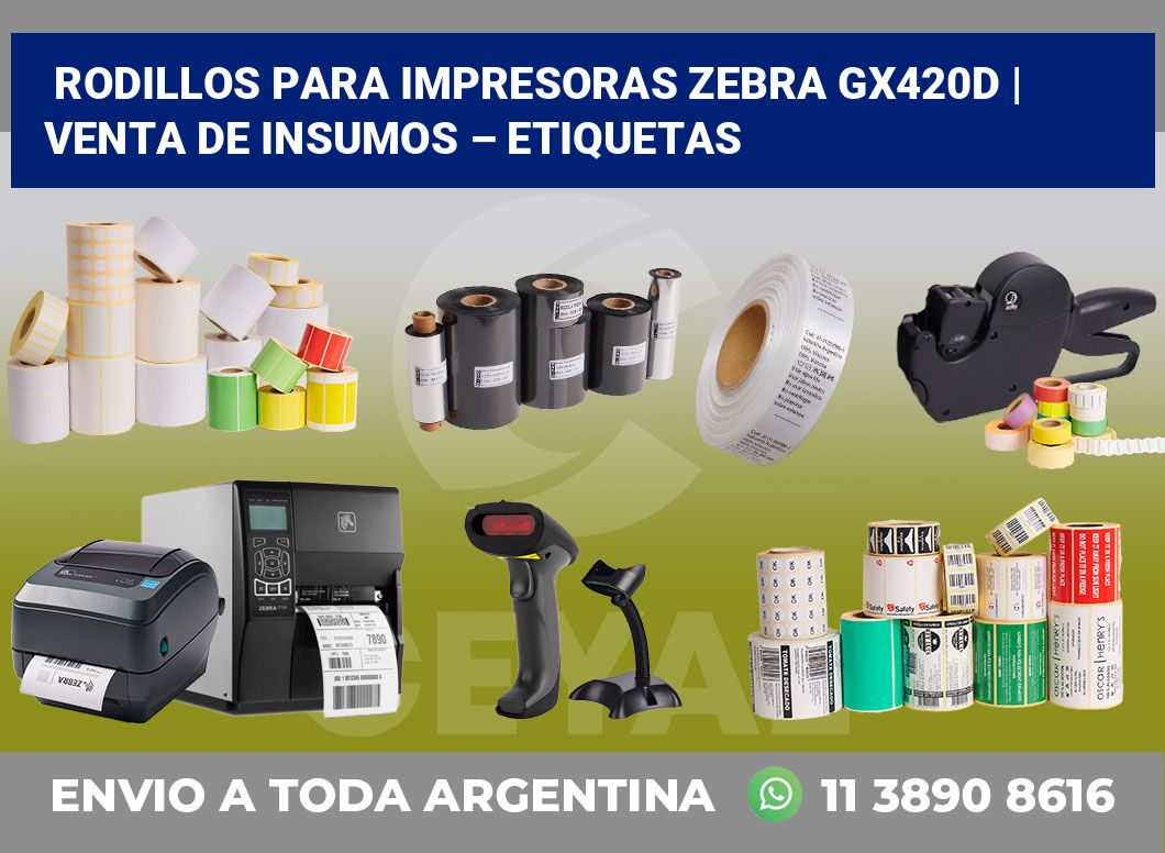 Rodillos para impresoras Zebra GX420d | Venta de insumos – Etiquetas