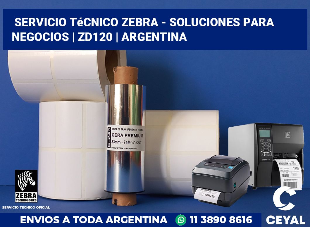 Servicio técnico Zebra - Soluciones para negocios | ZD120 | Argentina