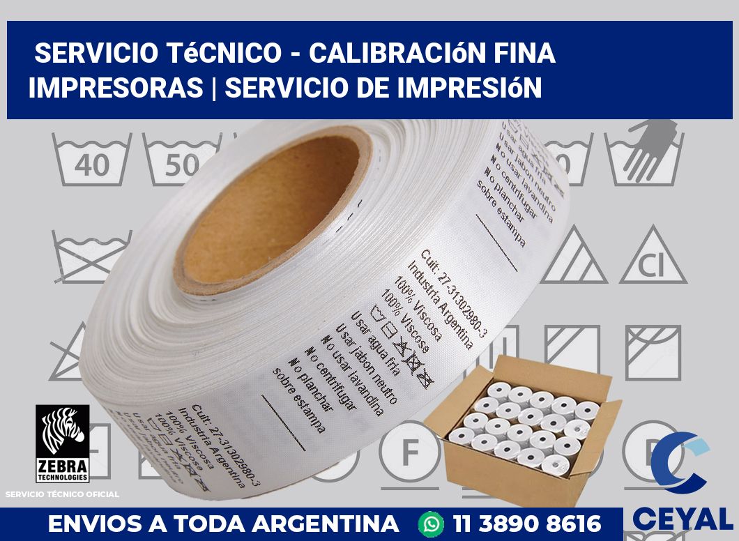 Servicio técnico - calibración fina impresoras | Servicio de impresión