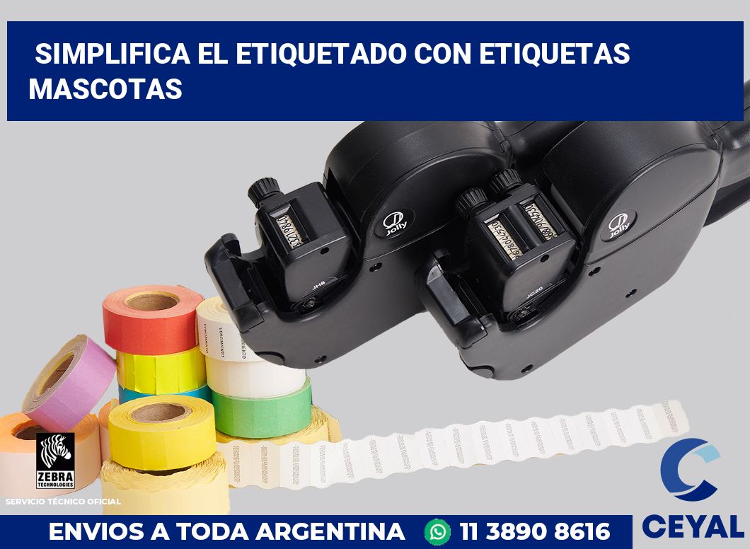 Simplifica el Etiquetado con Etiquetas mascotas