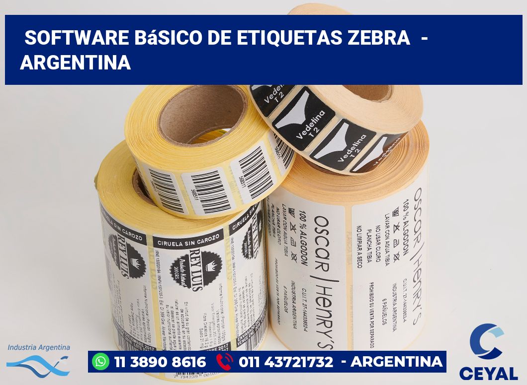 Software básico de etiquetas zebra - Argentina