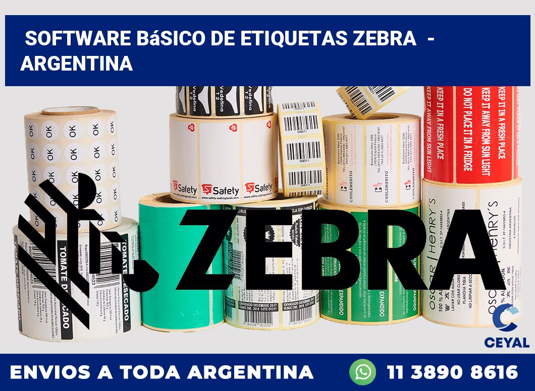 Software básico de etiquetas zebra  – Argentina