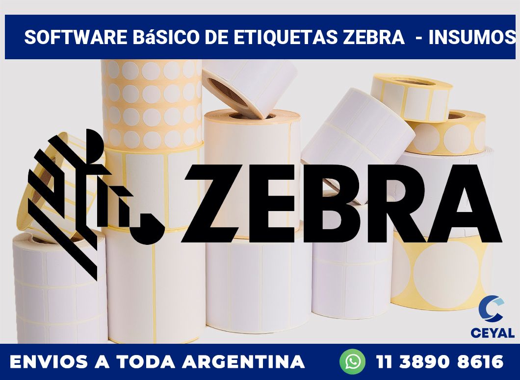 Software básico de etiquetas zebra  – Insumos
