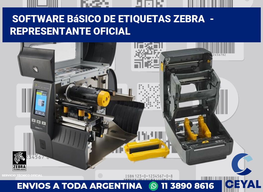 Software básico de etiquetas zebra  - Representante oficial