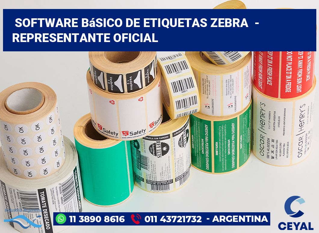 Software básico de etiquetas zebra  - Representante oficial