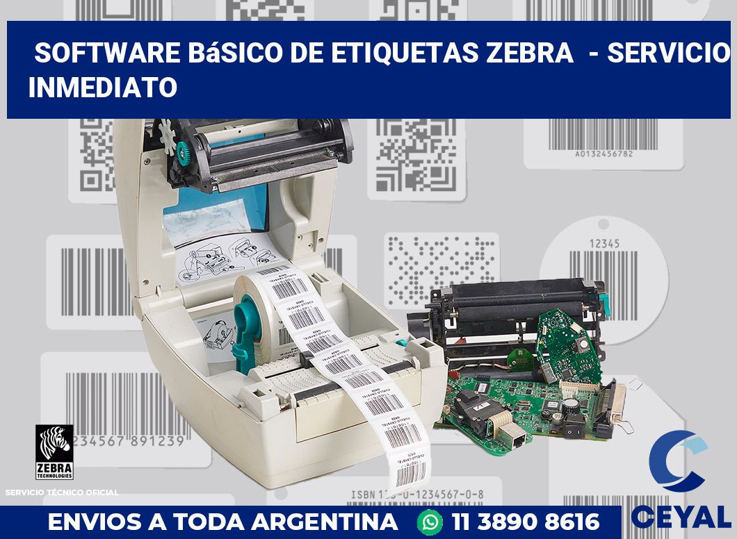 Software básico de etiquetas zebra - Servicio inmediato