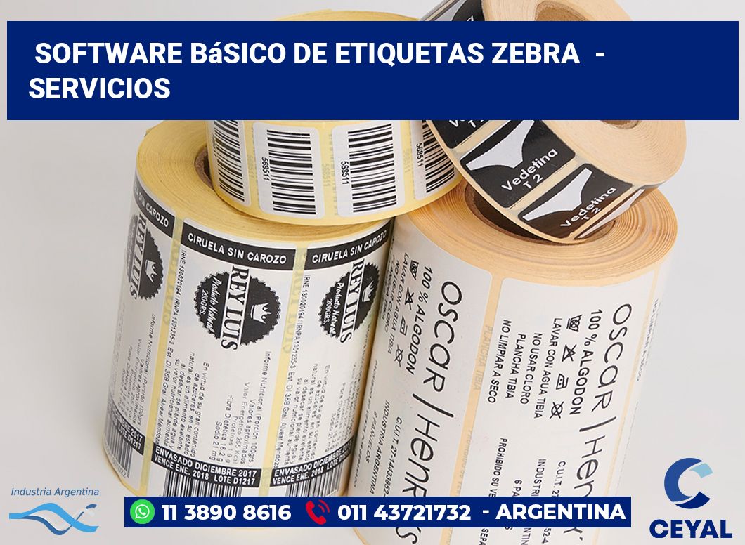 Software básico de etiquetas zebra - Servicios