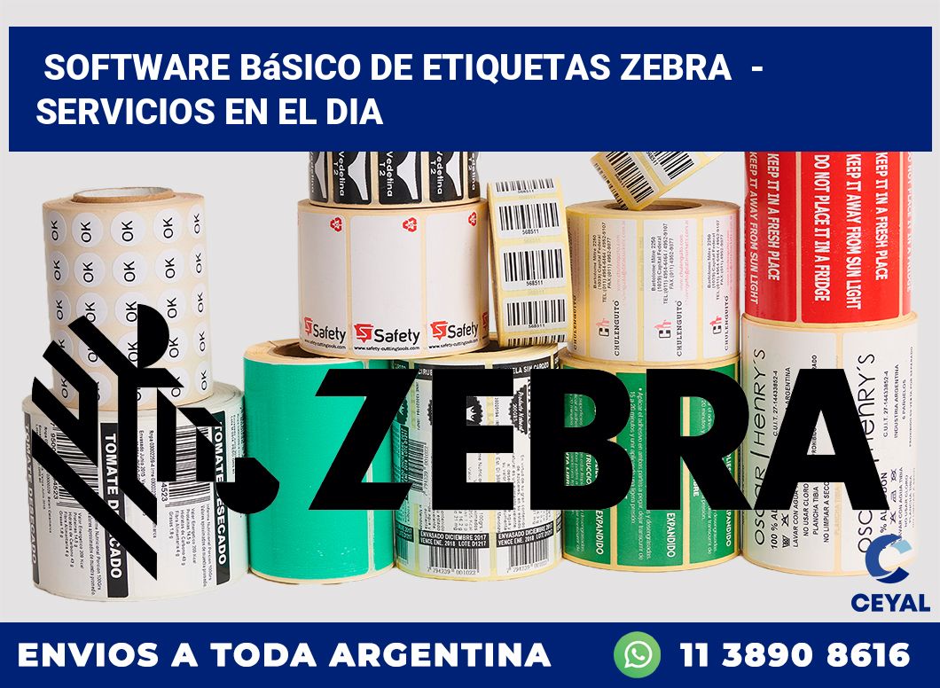 Software básico de etiquetas zebra  – Servicios en el dia