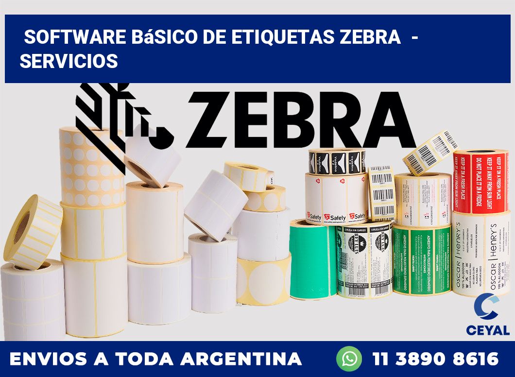 Software básico de etiquetas zebra  – Servicios
