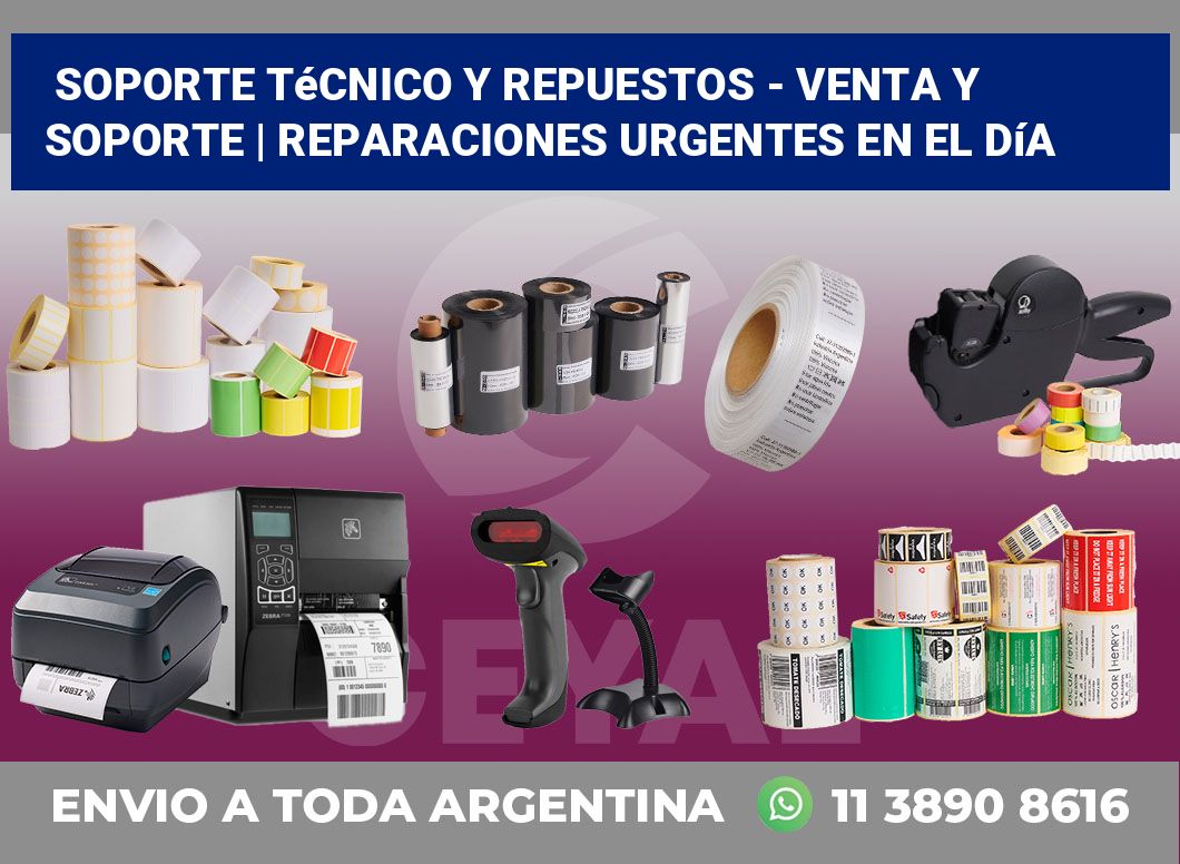 Soporte Técnico y Repuestos – Venta y soporte | Reparaciones urgentes en el día
