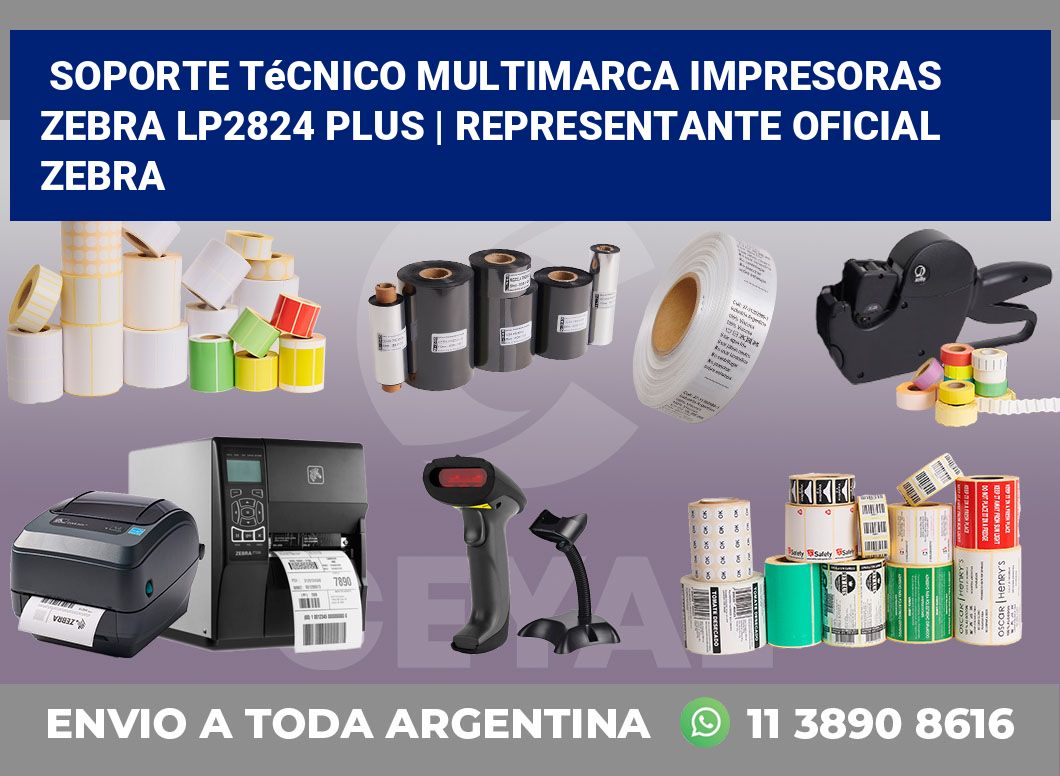 Soporte técnico multimarca impresoras Zebra LP2824 Plus | Representante oficial Zebra