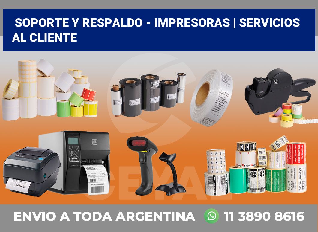 Soporte y respaldo – impresoras | Servicios al cliente