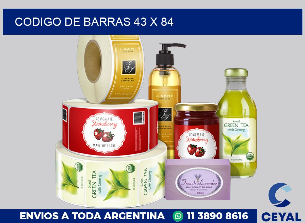 codigo de barras 43 x 84