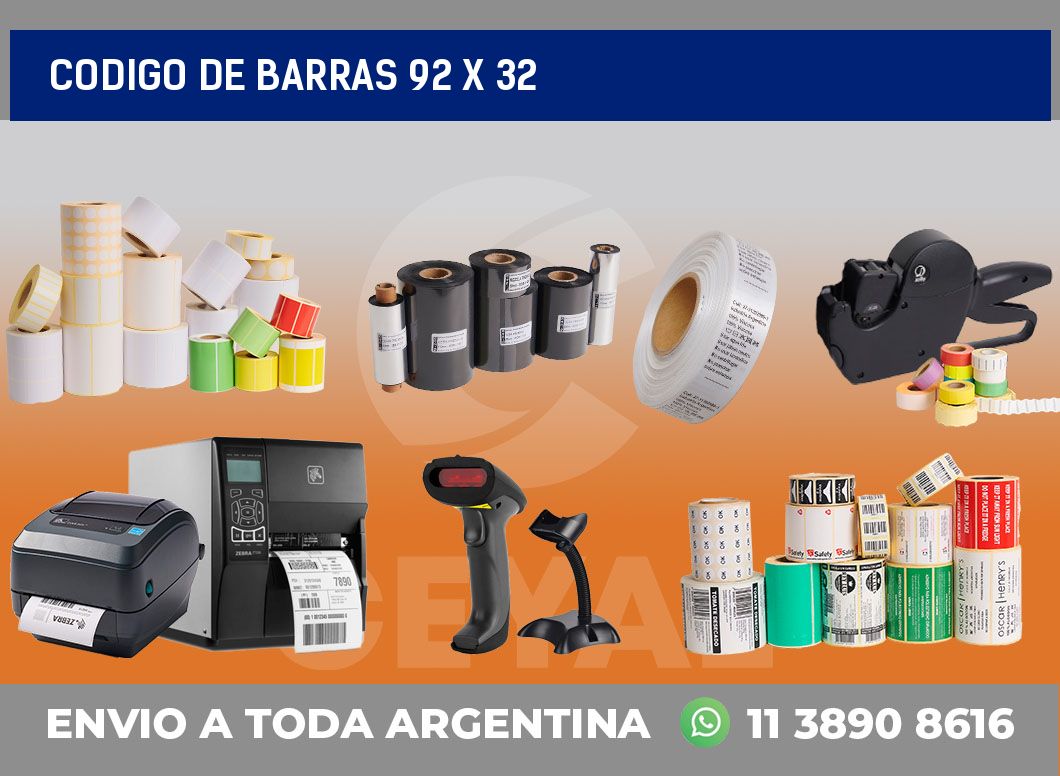 codigo de barras 92 x 32