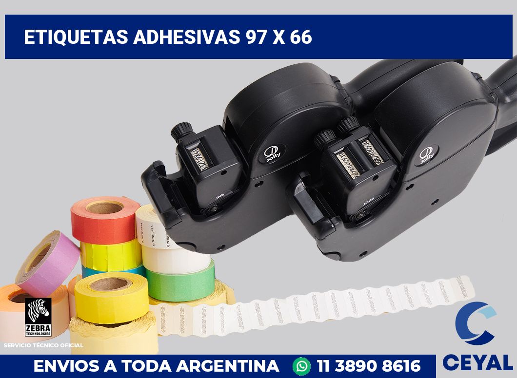 etiquetas adhesivas 97 x 66