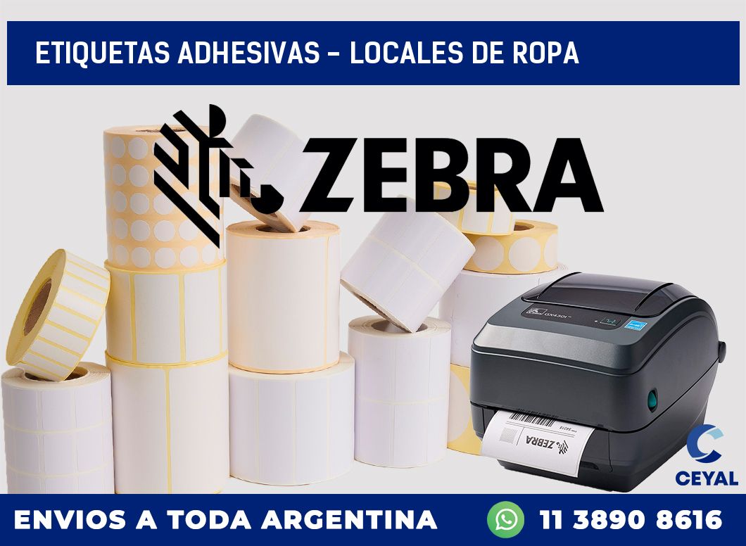 etiquetas adhesivas - Locales de ropa