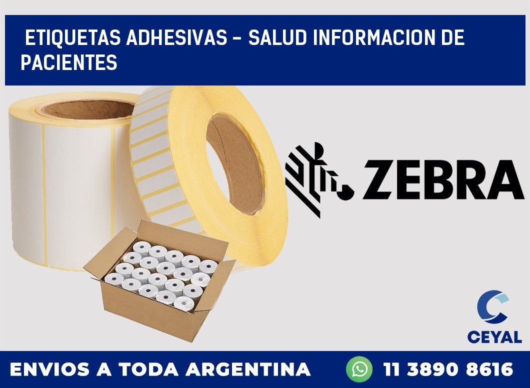 etiquetas adhesivas – salud informacion de pacientes