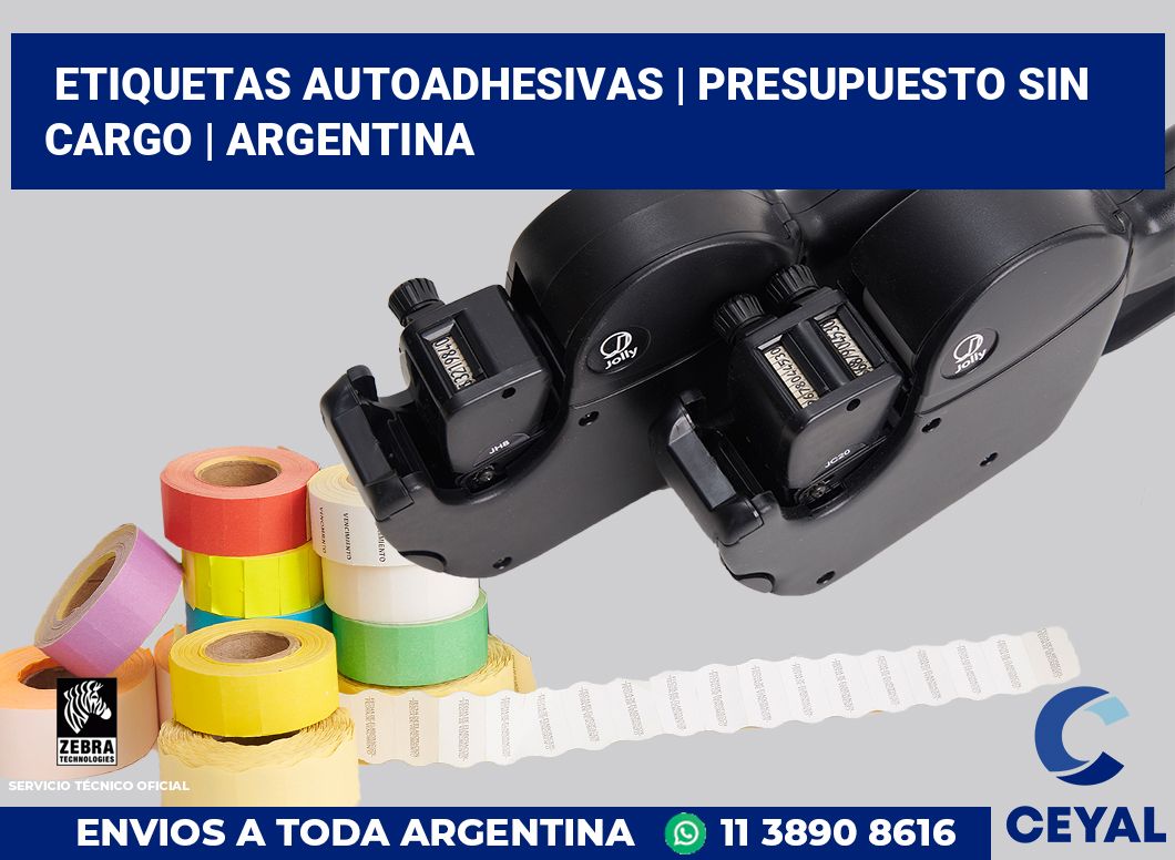 etiquetas autoadhesivas | Presupuesto sin cargo | Argentina