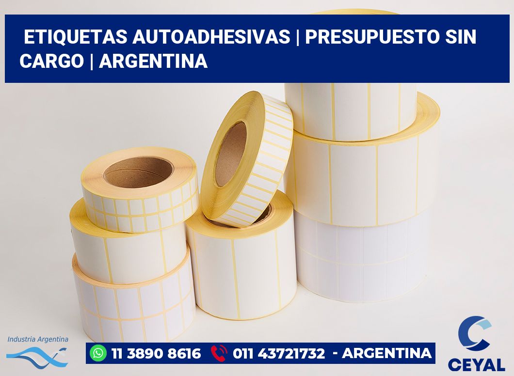 etiquetas autoadhesivas | Presupuesto sin cargo | Argentina